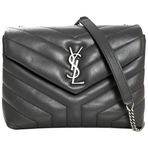 ysl classic small monogram satchel|SAINT LAURENT Calfskin Y Quilted Monogram Small Loulou .